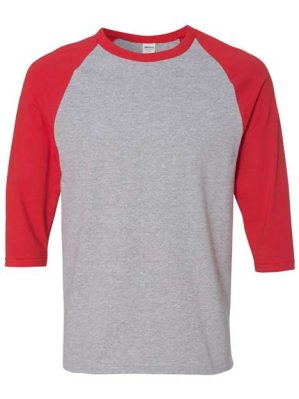 Heavy Cotton Raglan Three-Quarter Sleeve T-Shirt