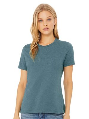 Women?s Relaxed Fit Heather CVC Tee